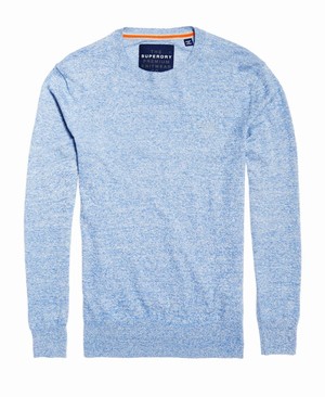 Superdry Orange Label Crew Neck Férfi Ugró Kék/Szürke | YRGOF9345